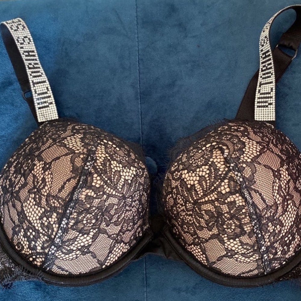 Victoria's secret Bra 32D Shine Strap Bling Bra Limited Edition